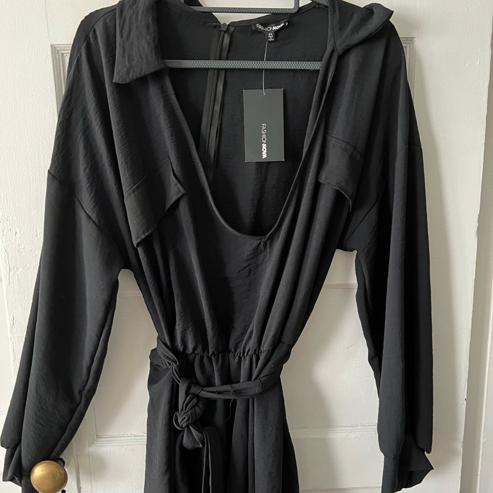 Fashion Nova - My Usual Romper - Black 2X